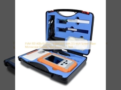 FVM-100 400x Inspección de la cara final con pantalla de microscopio de fibra de 3,5 pulgadas Herramienta de inspección de fibra
