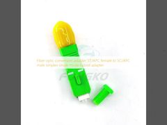 Adaptador de conversión de fibra óptica ST/APC femenino a SC/APC masculino simplex de un solo modo