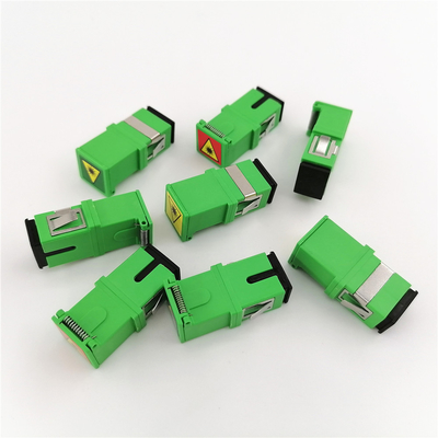 Adaptadores unimodales verdes de la fibra óptica del SC APC de Shell Auto Simplex para FTTH