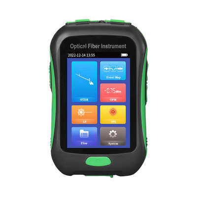 Instrumento de fibra óptica OTDR Live Test activo 1550nm 20dB los 80KM de OPM VFL OLS LED