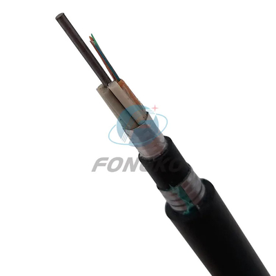 Cable de fibra óptica ADSS de soporte automático 48 96 120 144 núcleos Distancia 60m 100m 120m