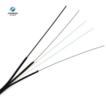GJYXFCH para exteriores 2 * 5mm FTTH tambor de bobina cable de caída de fibra LSZH cable de fibra óptica autoportante