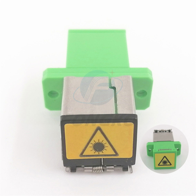 Adaptadores plásticos de la fibra óptica de APC SC/APC del metal del adaptador auto bilateral del obturador