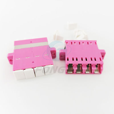 calidad  Rose Quad Lc To Lc Coupler Multimode OM4 Cable To Fiber Optic Adapter Fábrica