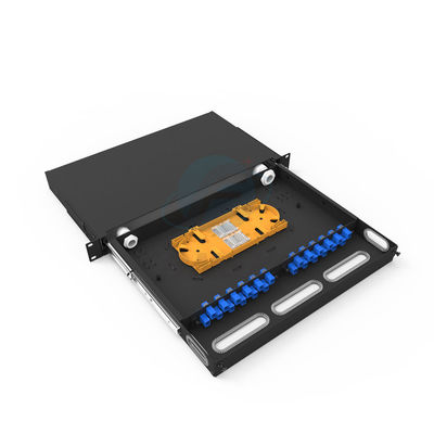 calidad  6-48 Port Sliding ODF Fiber Optic Patch Panel For Data Center Fábrica