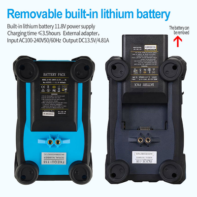 Fusion Splicer de Fibra Óptica Azul Batería de 4800mAh Chino / Inglés 2 Idiomas Máquina de empalme de soldadura