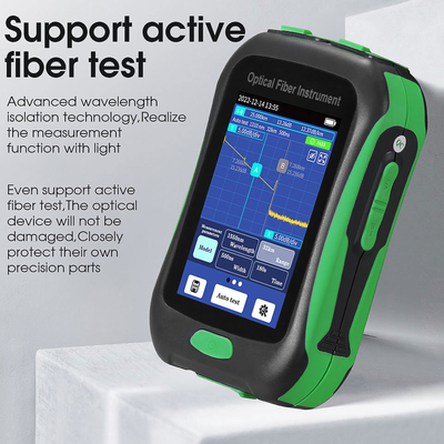 Instrumento de fibra óptica OTDR Live Test activo 1550nm 20dB los 80KM de OPM VFL OLS LED
