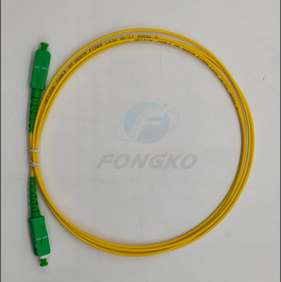 SC/APC a SC/APC Cable óptico de parche de fibra óptica MM SM Simplex 9/125 G652D G657A
