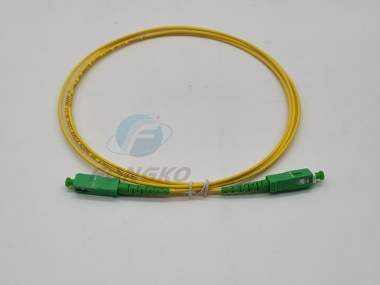 SC/APC a SC/APC Cable óptico de parche de fibra óptica MM SM Simplex 9/125 G652D G657A