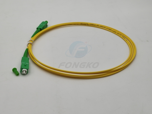 SC/APC a SC/APC Cable óptico de parche de fibra óptica MM SM Simplex 9/125 G652D G657A