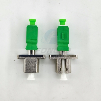 Adaptador óptico de fibra óptica Simplex Simglemode LC APC - SC APC FTTH Adaptador macho acoplador óptico de metal