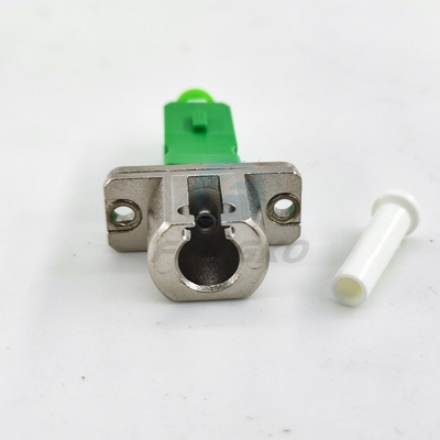 Adaptador óptico de fibra óptica Simplex Simglemode LC APC - SC APC FTTH Adaptador macho acoplador óptico de metal