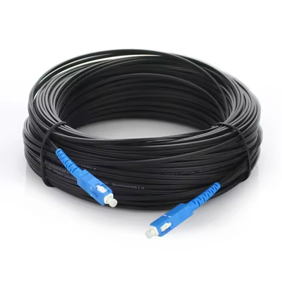 SC UPC APC Cordón de parches de fibra óptica SM Simplex G652D G657A Cables ópticos de caída