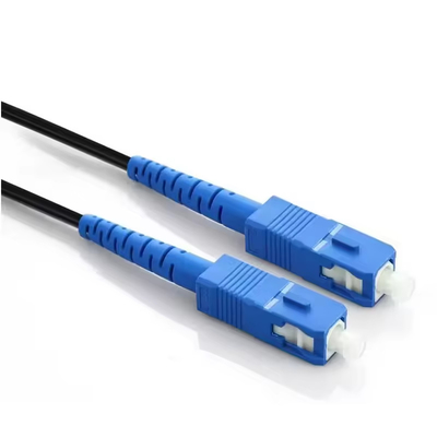 SC UPC APC Cordón de parches de fibra óptica SM Simplex G652D G657A Cables ópticos de caída