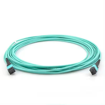 MPO/UPC - Hombre MPO/APC - Cables de parches de fibra óptica femeninos OM3 FTTH 12 núcleos Cables de parches de fibra óptica