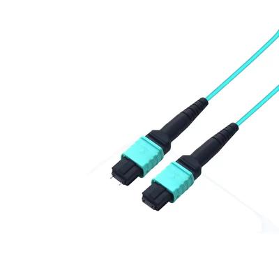 MPO/UPC - Hombre MPO/APC - Cables de parches de fibra óptica femeninos OM3 FTTH 12 núcleos Cables de parches de fibra óptica