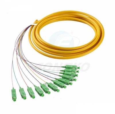 12F FTTH Cables de fibra óptica de fibra óptica SC APC UPC SM