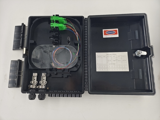 Caja de terminación de fibra óptica de 16 núcleos al aire libre con SC Splitter