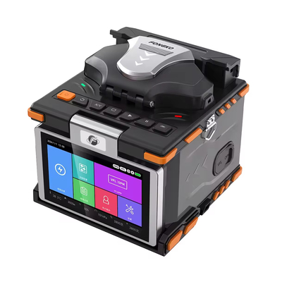 6 motores Fibra óptica Fusión Splicer 6S FTTH Fibra óptica máquina de empalme
