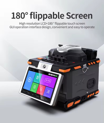 6 motores Fibra óptica Fusión Splicer 6S FTTH Fibra óptica máquina de empalme