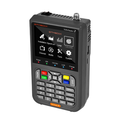 Certificado RoHS GTmedia DVB-S2 Finder por satélite portátil 6 motores Freesat v8 seguimiento de señales