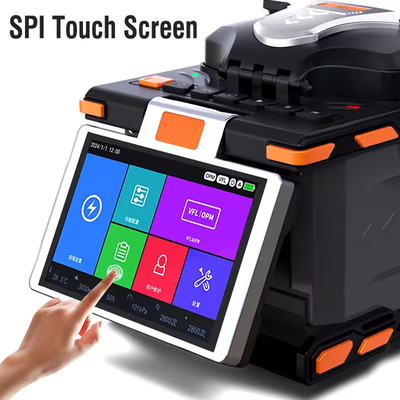 6 motores Fibra óptica Fusión Splicer 6S FTTH Fibra óptica máquina de empalme