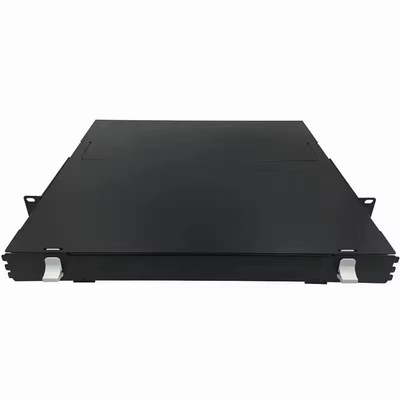 1U 144Core Simple Fibra óptica de distribución de la caja de parche panel con estructura de montaje de bastidor