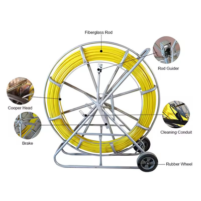 4.5-18mm Rodera de conductos de fibra de vidrio Máquina de extracción de cables ópticos de fibra
