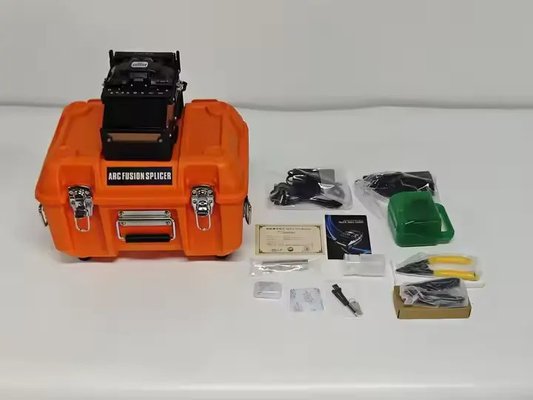 6 Motores Fusion Splicer de cable de fibra óptica Ftth Fibra óptica máquina de empalme