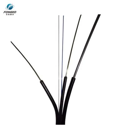 GJYXFCH para exteriores 2 * 5mm FTTH tambor de bobina cable de caída de fibra LSZH cable de fibra óptica autoportante