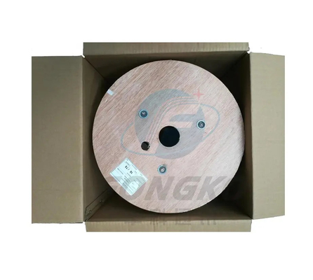 GJYXFCH para exteriores 2 * 5mm FTTH tambor de bobina cable de caída de fibra LSZH cable de fibra óptica autoportante