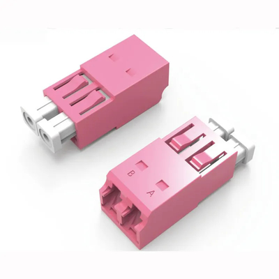 LC/PC a LC/PC OM4 acoplador multimodo sin bridas OM4 adaptador de red de fibra óptica