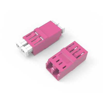 LC/PC a LC/PC OM4 acoplador multimodo sin bridas OM4 adaptador de red de fibra óptica