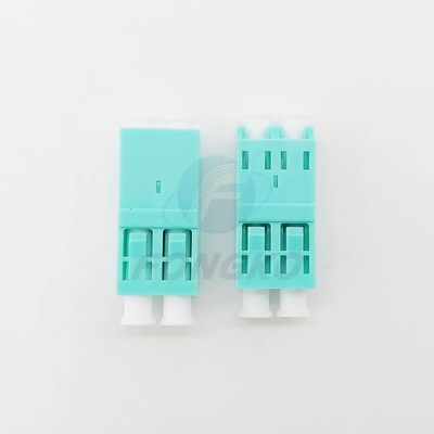 OM3 acoplador de plástico LC a LC adaptadores dúplex adaptador de conector de fibra óptica