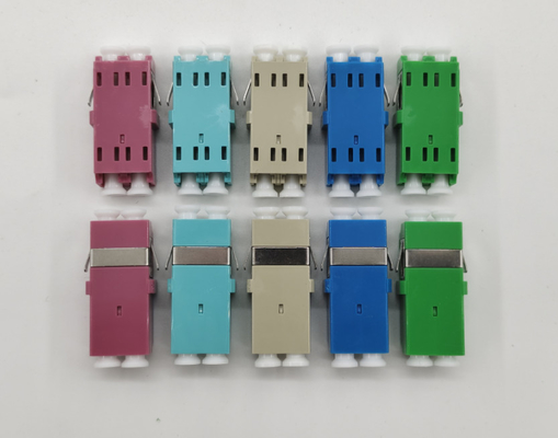 OM3 acoplador de plástico LC a LC adaptadores dúplex adaptador de conector de fibra óptica