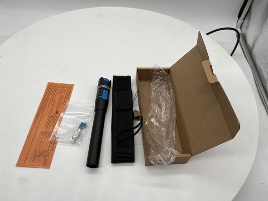 Distancia de transmisión de 1-5 km VFL Pen Tipo de localizador de fallas visuales con longitud de onda de 650 nm y potencia de salida de 5 mW