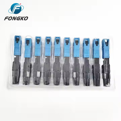 SC UPC APC PC SM Modo único Conector de 55 mm Adaptador de fibra óptica Conector rápido