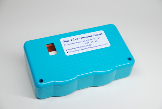 Caja de conector de fibra óptica 500x caja de limpieza de cassette caja de limpieza de fibra óptica