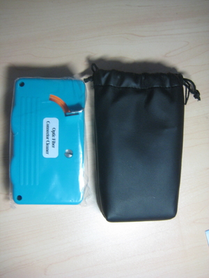 Caja de conector de fibra óptica 500x caja de limpieza de cassette caja de limpieza de fibra óptica