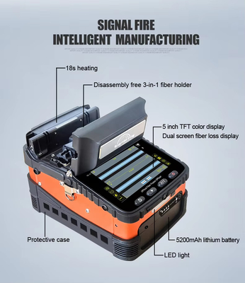 AI-5 Splicer de fusión de fibra óptica de 4 motores