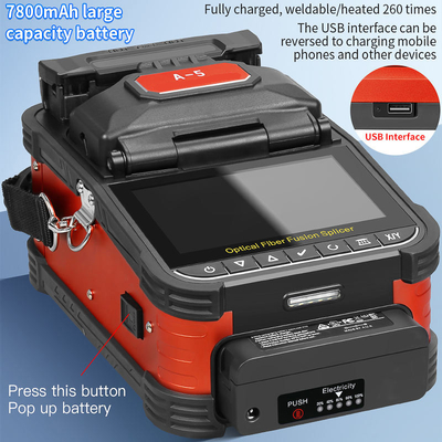 FONGKO A-5 Splicer de fusión de fibra óptica 6 Motor de alineación del núcleo de fibra para la máquina de empalme de fibra óptica