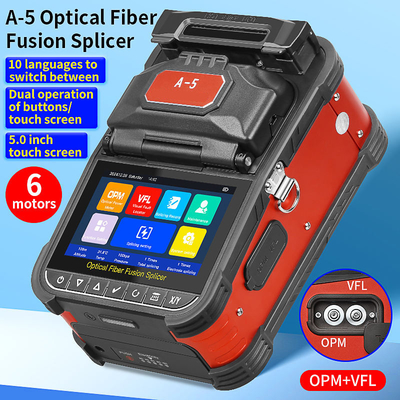FONGKO A-5 Splicer de fusión de fibra óptica 6 Motor de alineación del núcleo de fibra para la máquina de empalme de fibra óptica