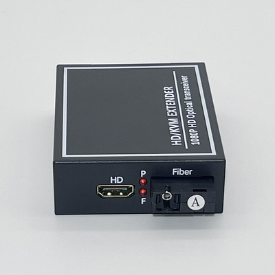 FONGKO Extensor óptico HD a MI Convertidor de fibra óptica HD/KVM EXTENDER 1080P HD Transceptor óptico