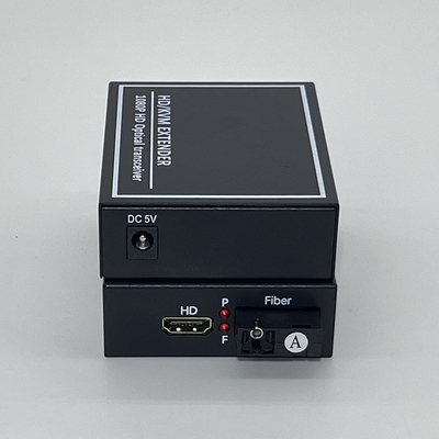 FONGKO Extensor óptico HD a MI Convertidor de fibra óptica HD/KVM EXTENDER 1080P HD Transceptor óptico