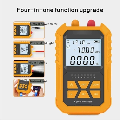 FONGKO OPM VFL Medidor de potencia todo en uno Fibra óptica RJ45 Tester de cable Medidor de potencia óptica multifunción
