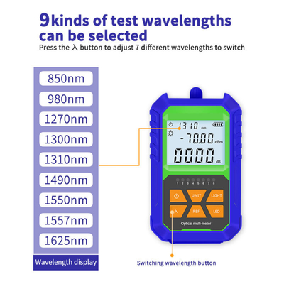 FONGKO 850nm 980nm 1300nm 1310nm 1490nm 1550nm 1625nm medidor de potencia óptica