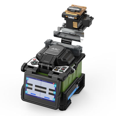 FONGKO Seis motores núcleo a núcleo tronco Fusion Splicer de fibra óptica automática completa máquina de soldadura de fibra FTTH inteligente