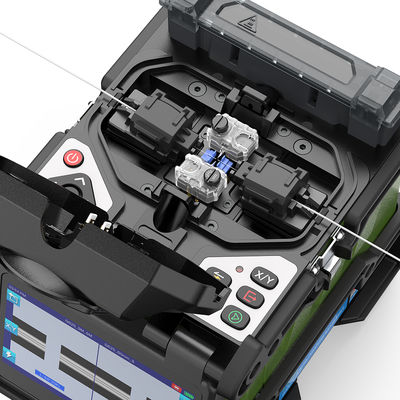 FONGKO Seis motores núcleo a núcleo tronco Fusion Splicer de fibra óptica automática completa máquina de soldadura de fibra FTTH inteligente