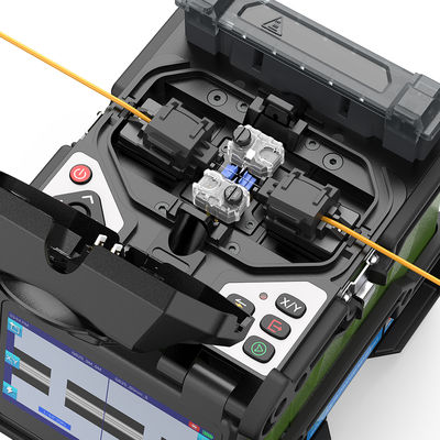 FONGKO Seis motores núcleo a núcleo tronco Fusion Splicer de fibra óptica automática completa máquina de soldadura de fibra FTTH inteligente