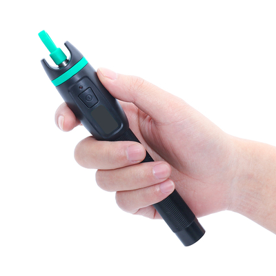 Localizador visual de fallas VFL FONGKO KFL-11P para pruebas de fibra óptica, 10mw, 10km, compatible con conector LC
